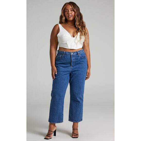 Levi's Denim - Levi's Ribcage Straight Button Fly Super‎ High Rise Jeans Size 22W